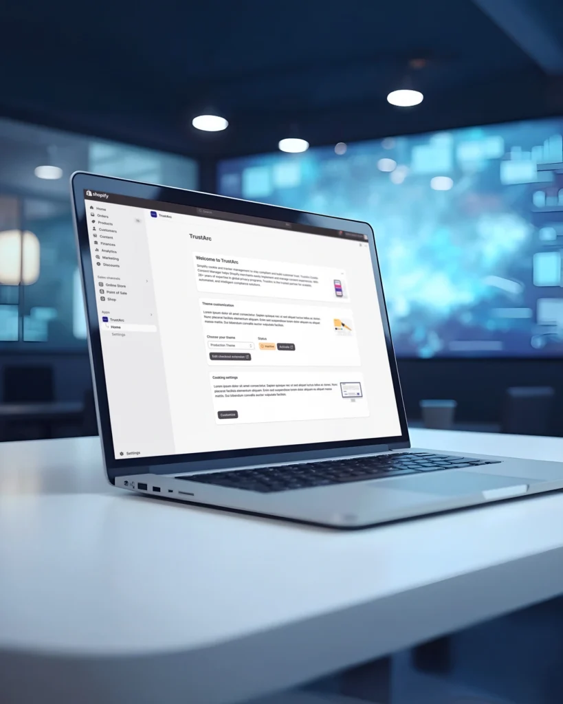 Application Shopify développée sur mesure