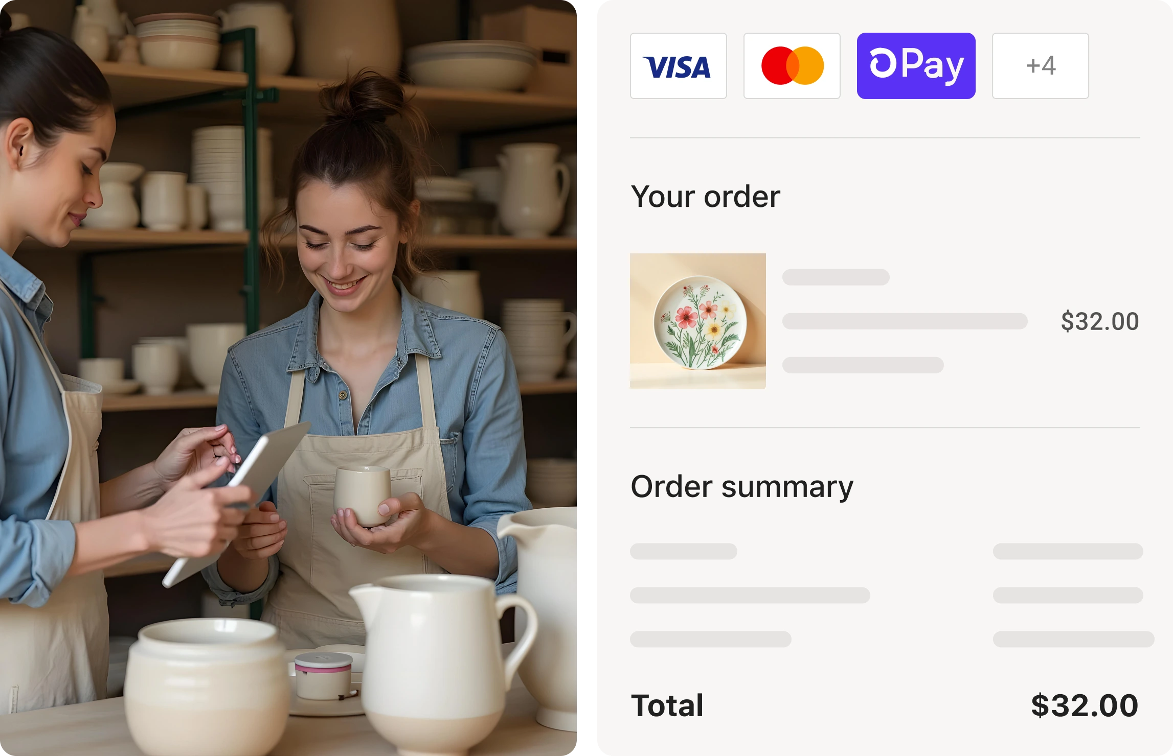 Interface de configuration des paiements locaux pour une boutique e-commerce à l'international