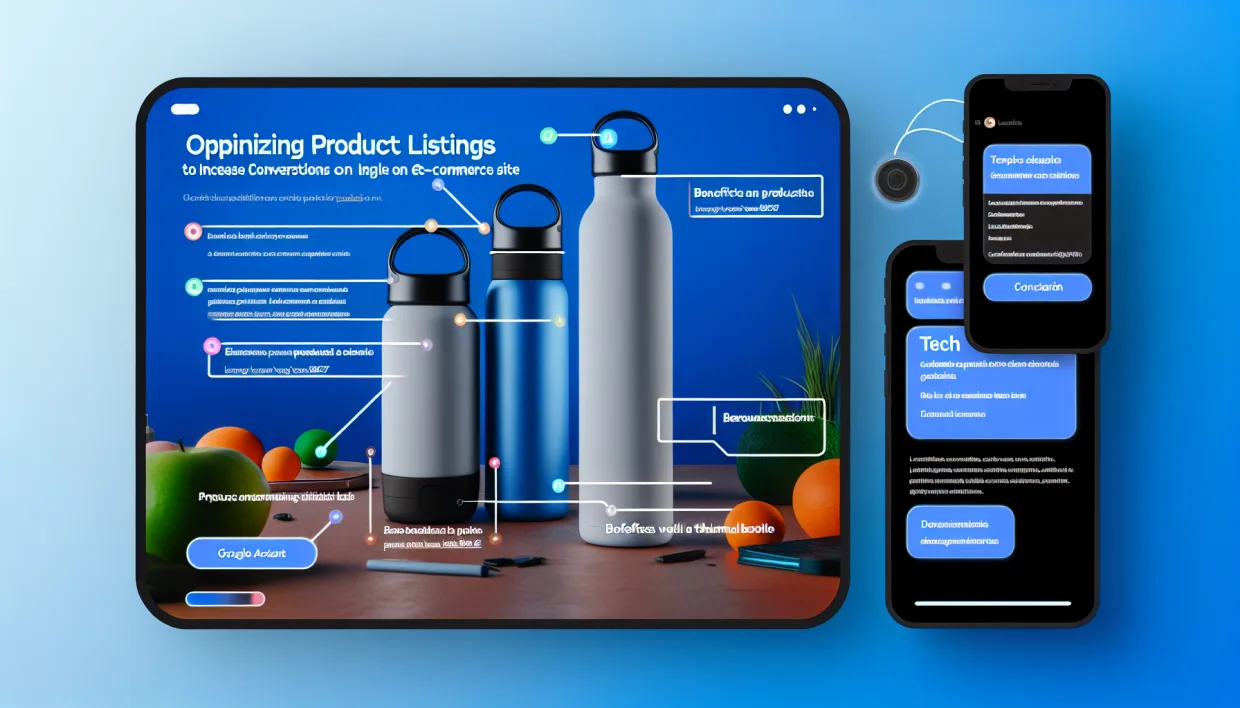 Description produit structurée optimisation ecommerce bénéfices caractéristiques