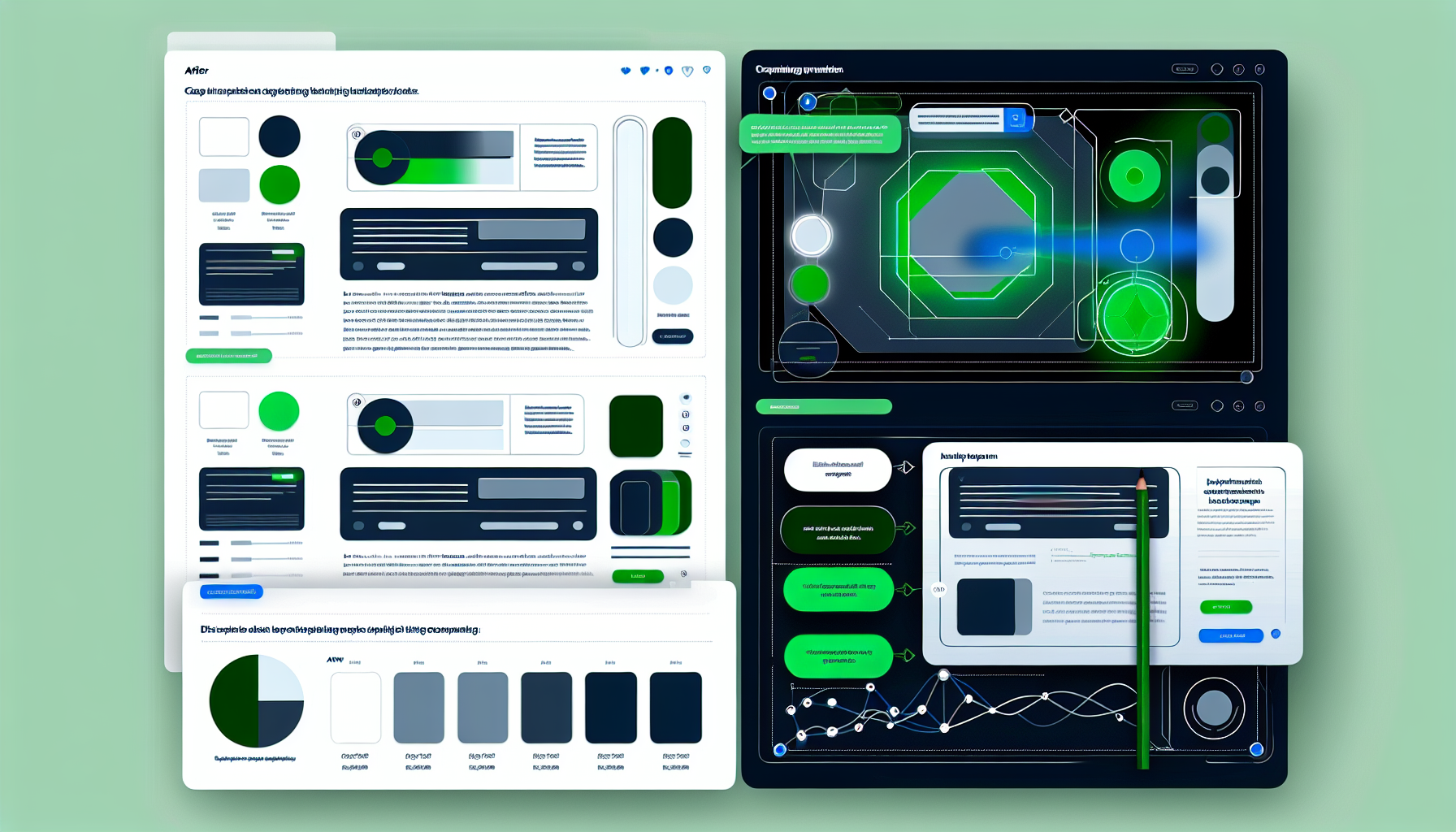 Comparaison fiche produit avant après optimisation avec heatmap